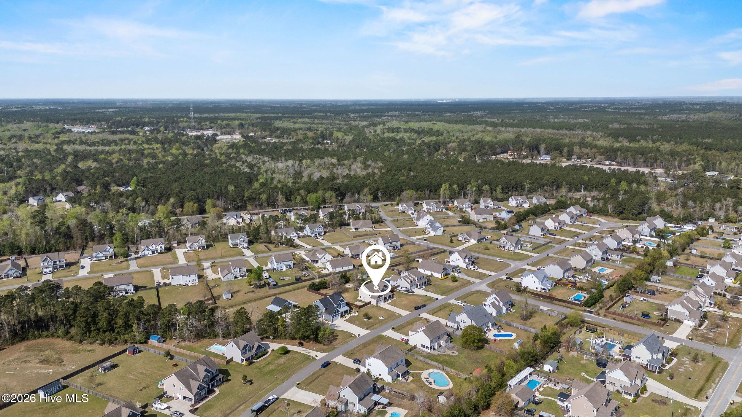 38 East Conolly Court Hampstead, NC 28443 - Photo 51 of 57 Aerial View of Neighborhood
