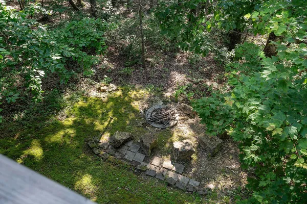 a view of a livingroom with furniture