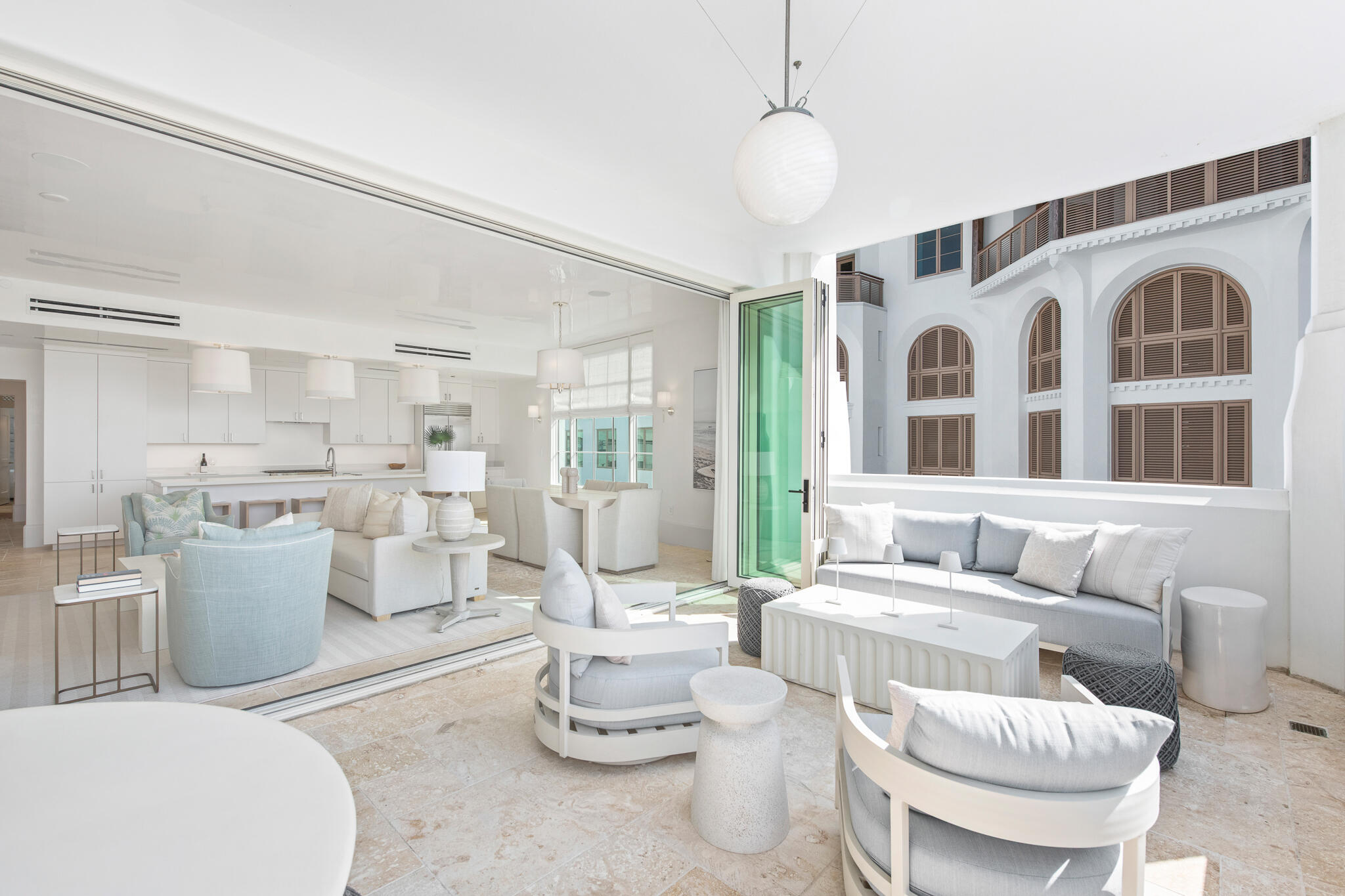 27 Admiralty Row, Unit 207 Inlet Beach, FL 32461 - Photo 4 of 37 a living room with furniture and a large window