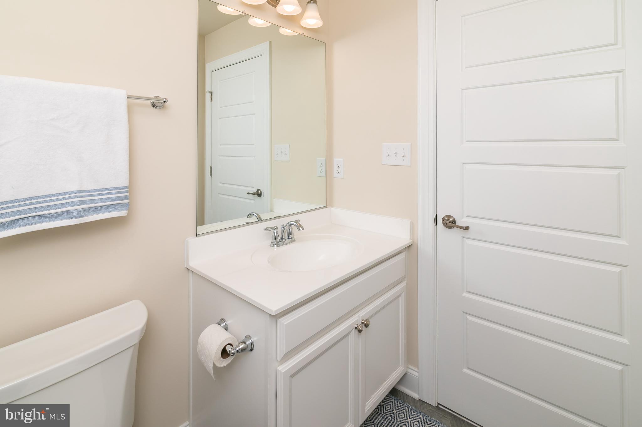 614 Bethany Loop Bethany Beach, DE 19930 - Photo 52 of 92 a bathroom with a sink a toilet and a mirror