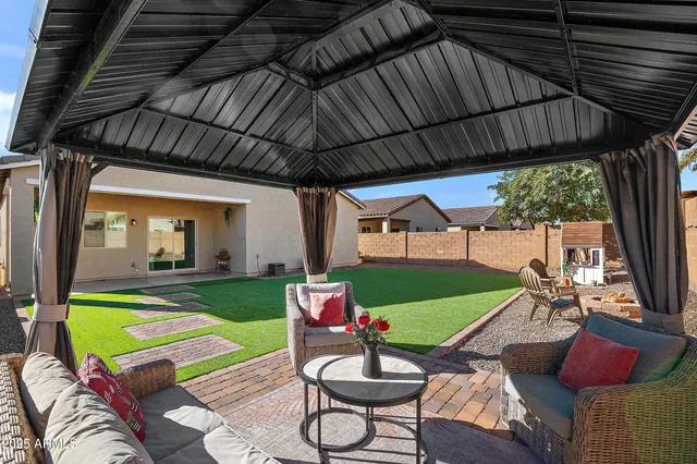 a view of a lake with houses