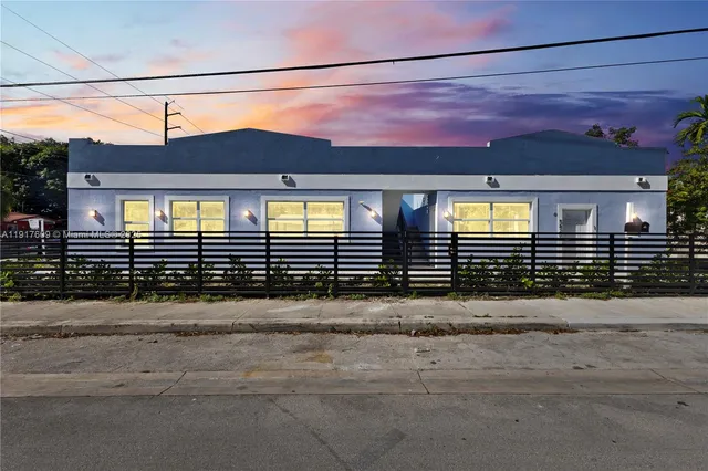 a front view of a house