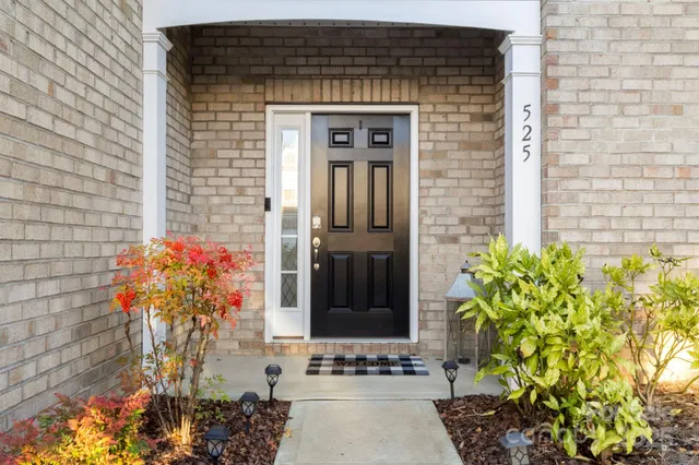 a front view of a house