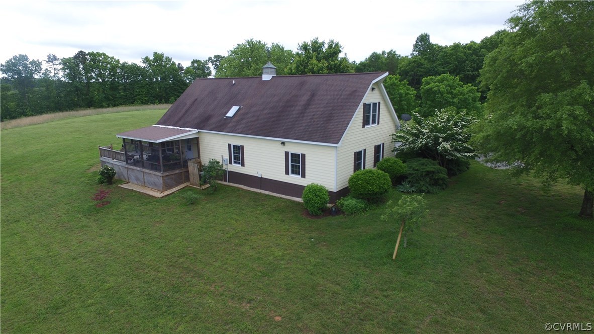 301 Slaughter Road Keysville, VA 23947 - Photo 25 of 50 an aerial view of a house with a garden