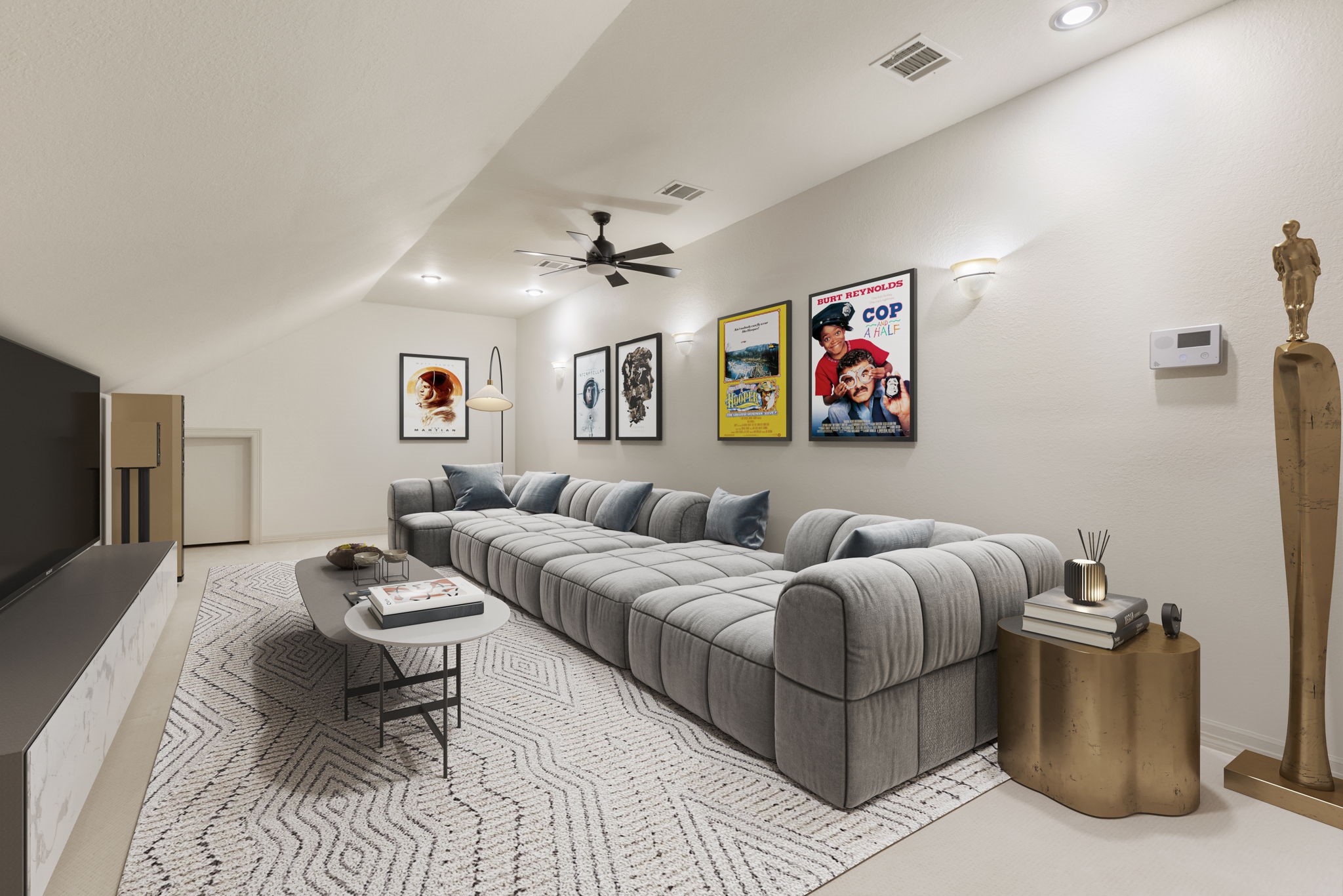 28227 KAILEES Court Spring, TX 77386 - Photo 31 of 48 a living room with furniture and a flat screen tv