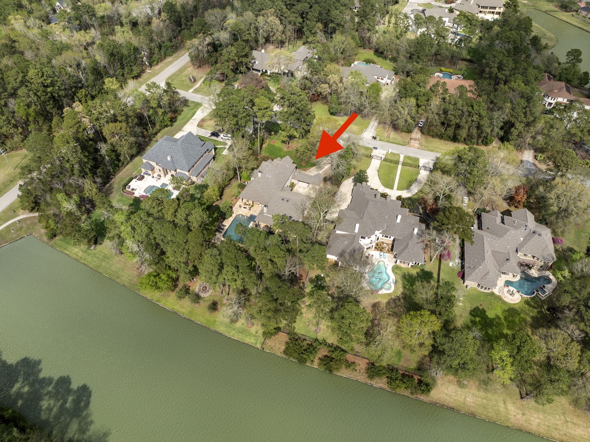 28227 KAILEES Court Spring, TX 77386 - Photo 46 of 48 an aerial view of residential houses with outdoor space and trees