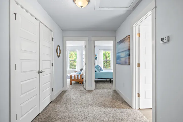 a view of an empty room and window