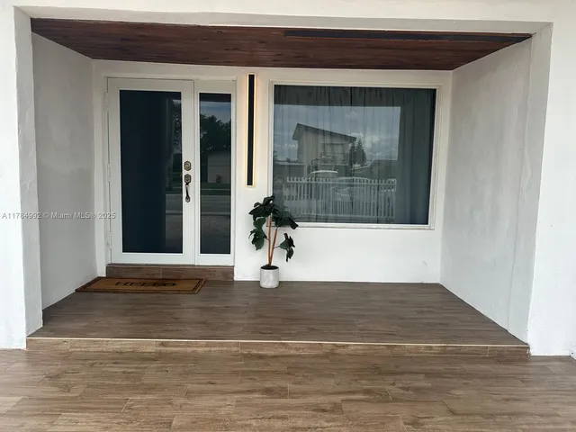 a view of a door of the house