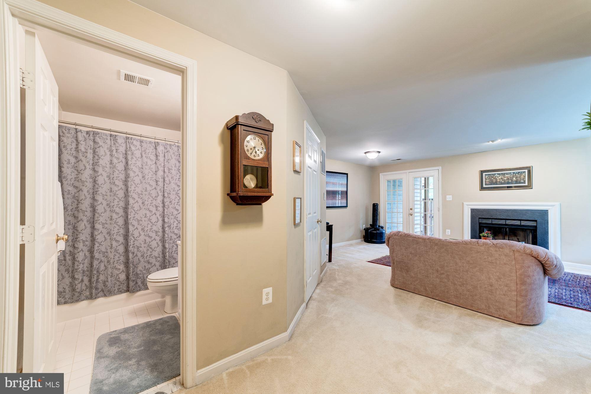 1283 Weatherstone Court Reston, VA 20194 - Photo 29 of 38 a living room with furniture a fireplace and a flat screen tv