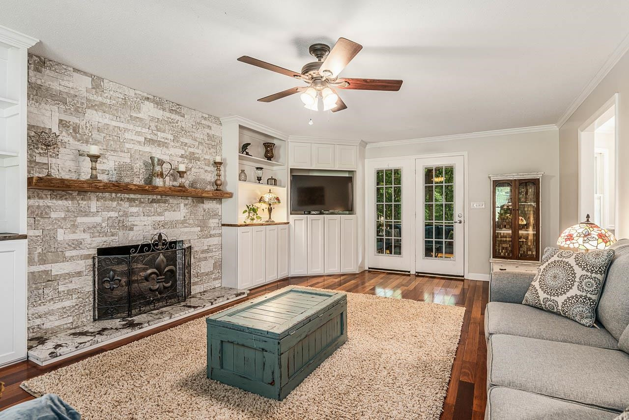 921 Fairlong Road Wake Forest, NC 27587 - Photo 10 of 46 View of french doors leading to the Back Covered Porch