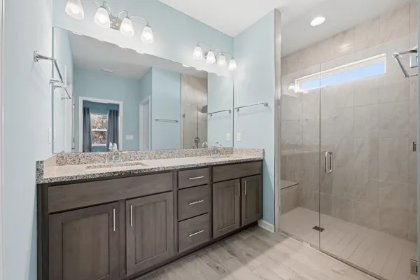 an empty room with an entryway