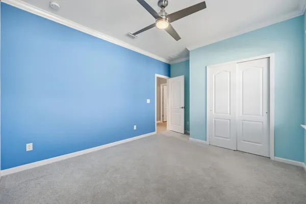 a view of cabinets with wooden floor