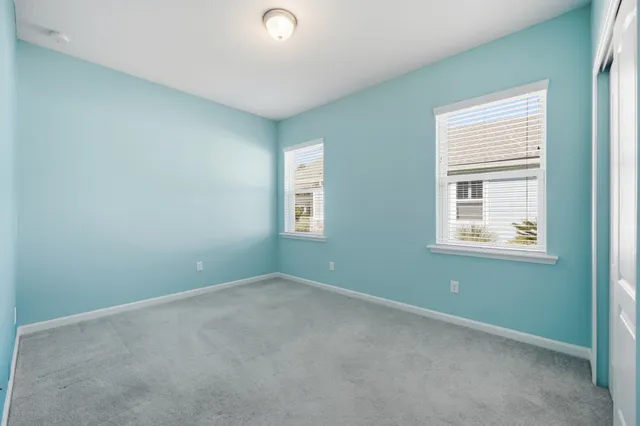 an empty room with an entryway