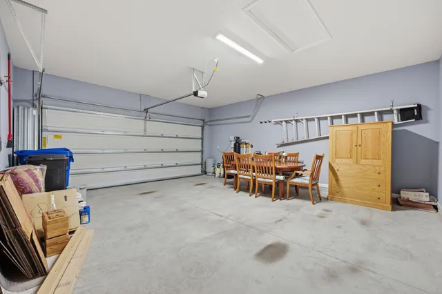 a view of yard with swimming pool and outdoor seating