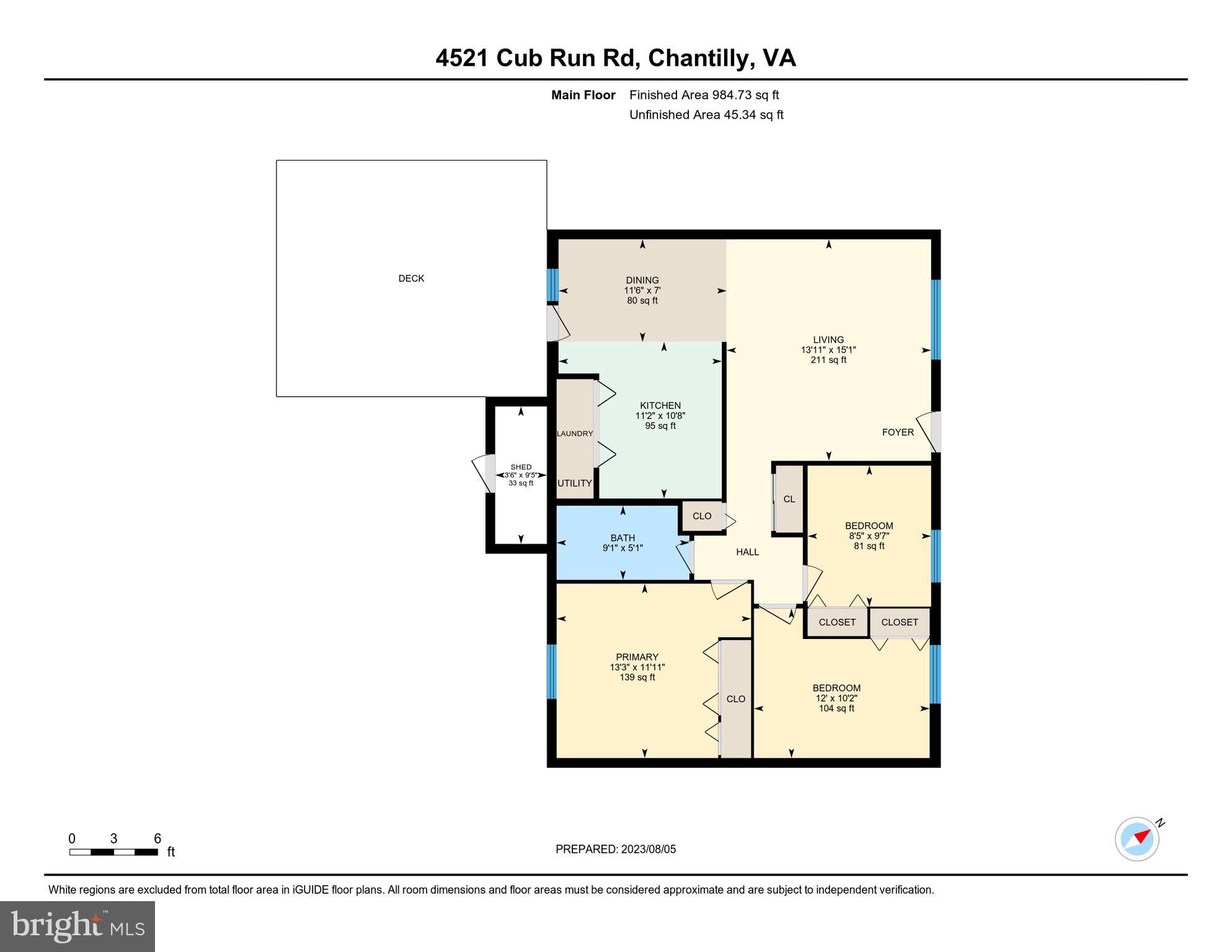 4521 Cub Run Road Chantilly, VA 20151 - Photo 42 of 43 FLOOR PLAN - MAIN HOUSE