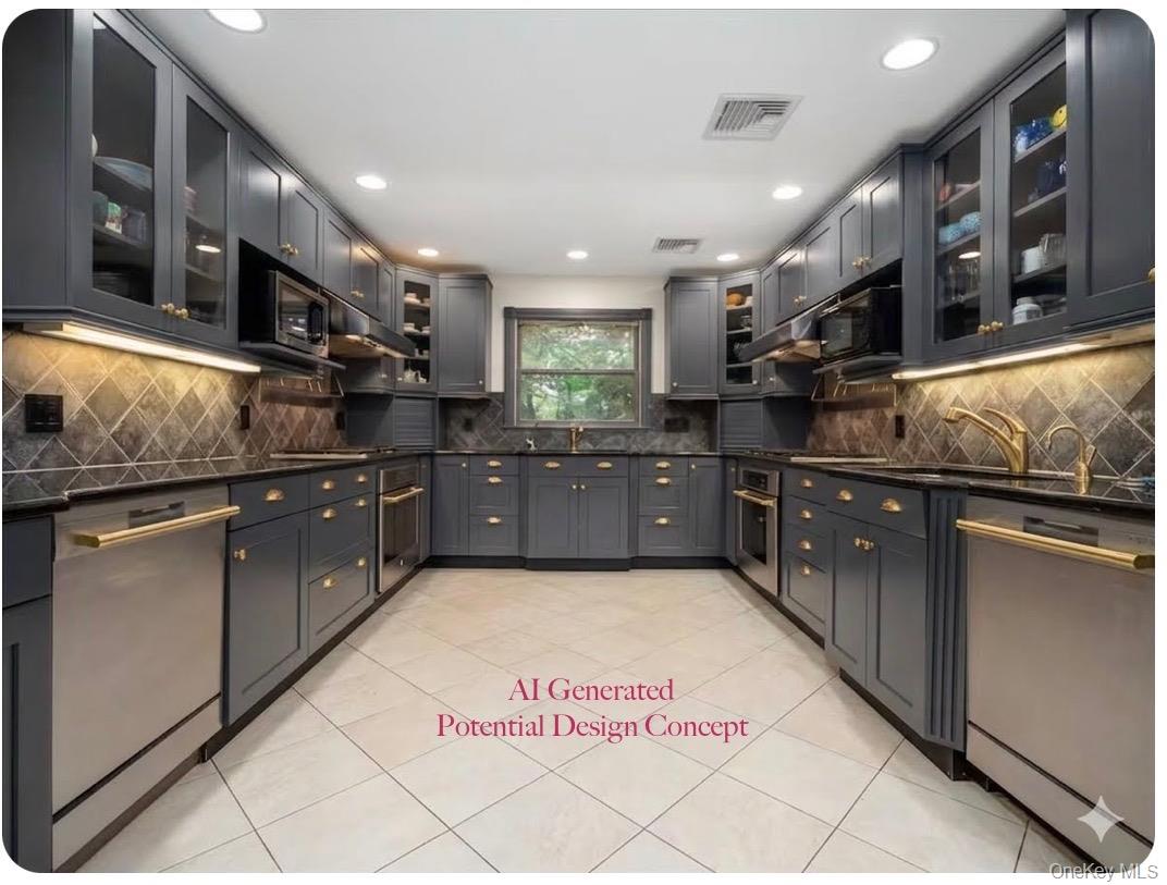 10 Rockingham Road Spring Valley, NY 10977 - Photo 10 of 48 AI Generated - potential design concept - cabinets & room painted, hardware/fixtures changed.