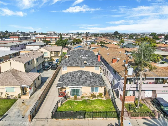 an aerial view of a city