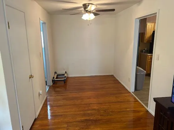 a view of a room with a staircase