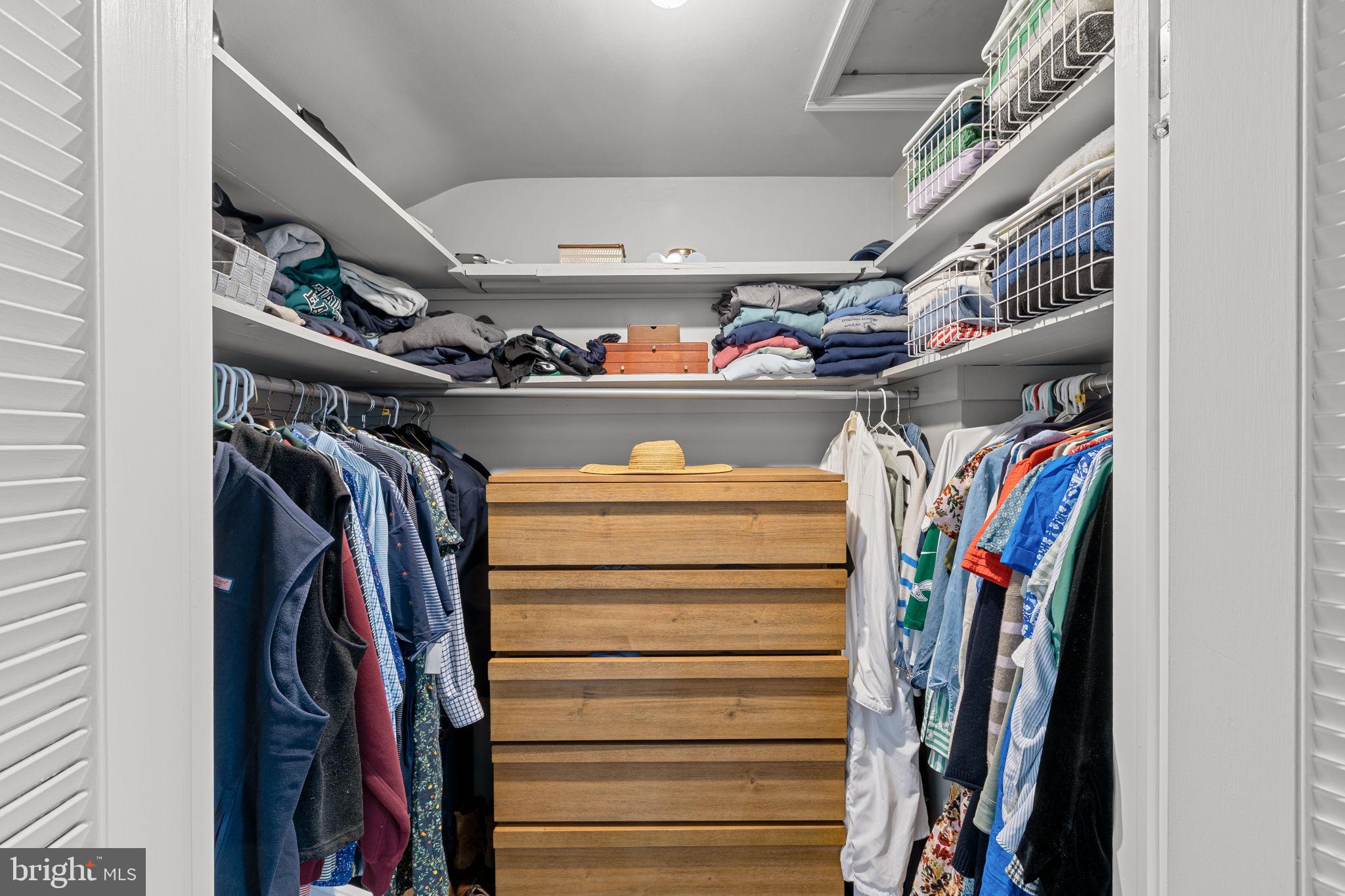 237 Waterloo Avenue Berwyn, PA 19312 - Photo 35 of 58 a view of walk in closet with clothes and shoes