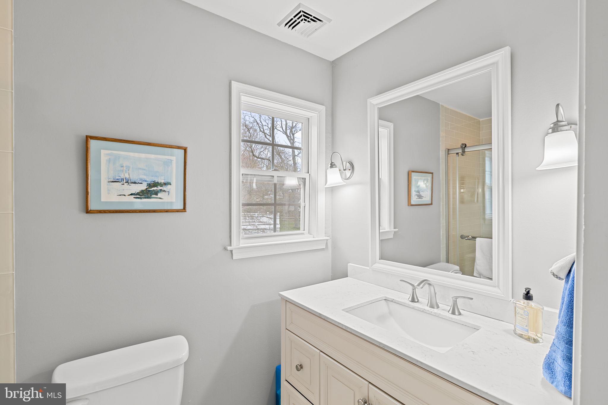 237 Waterloo Avenue Berwyn, PA 19312 - Photo 37 of 58 a bathroom with a toilet a sink and mirror