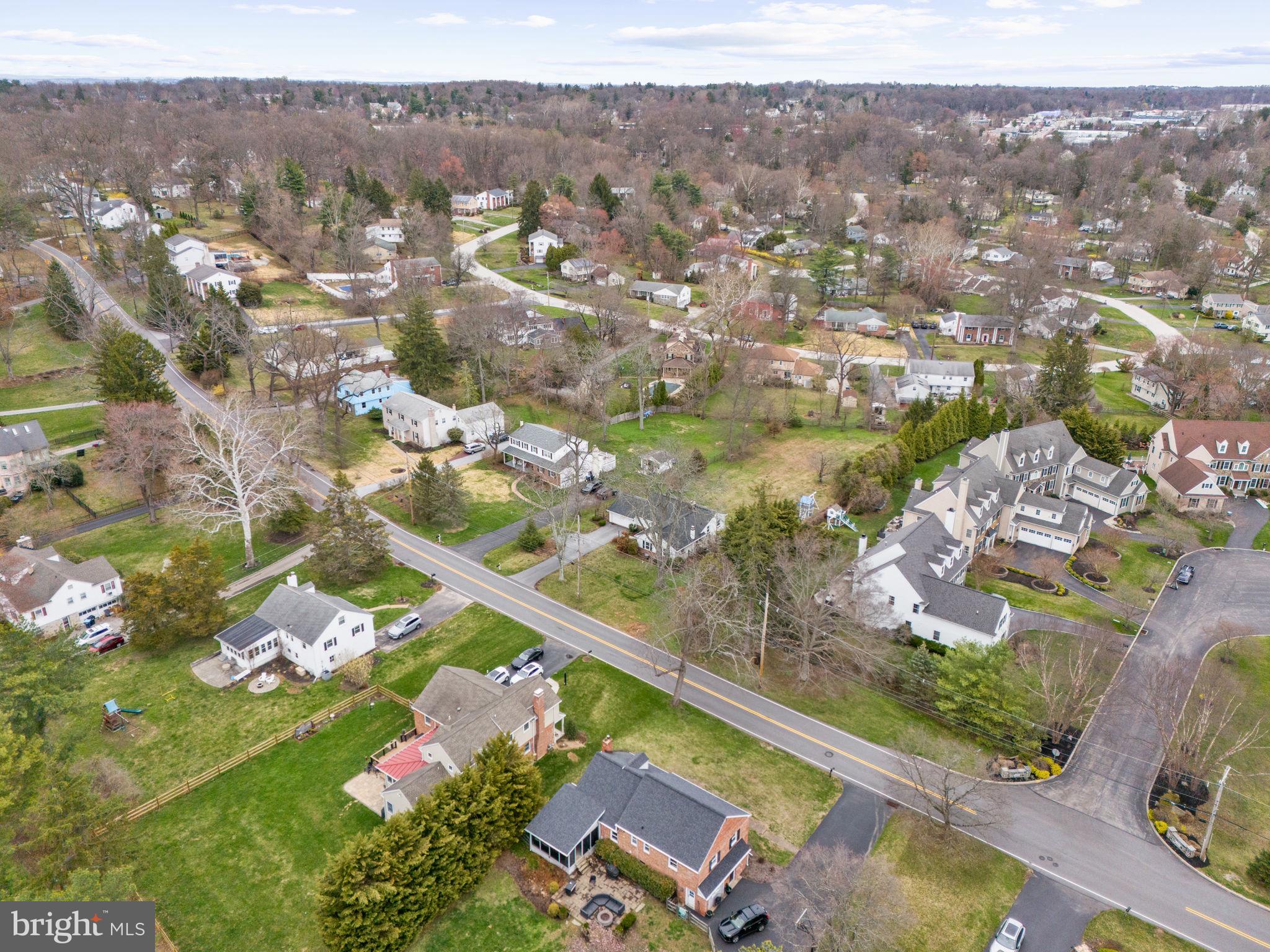 237 Waterloo Avenue Berwyn, PA 19312 - Photo 57 of 58 an aerial view of residential houses with outdoor space