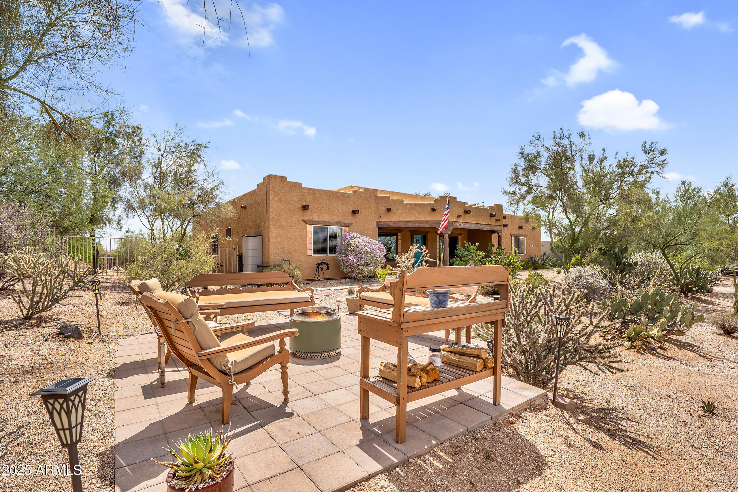 6017 East Rancho Del Oro Drive Cave Creek, AZ 85331 - Photo 2 of 55 Exterior Front fire pit area