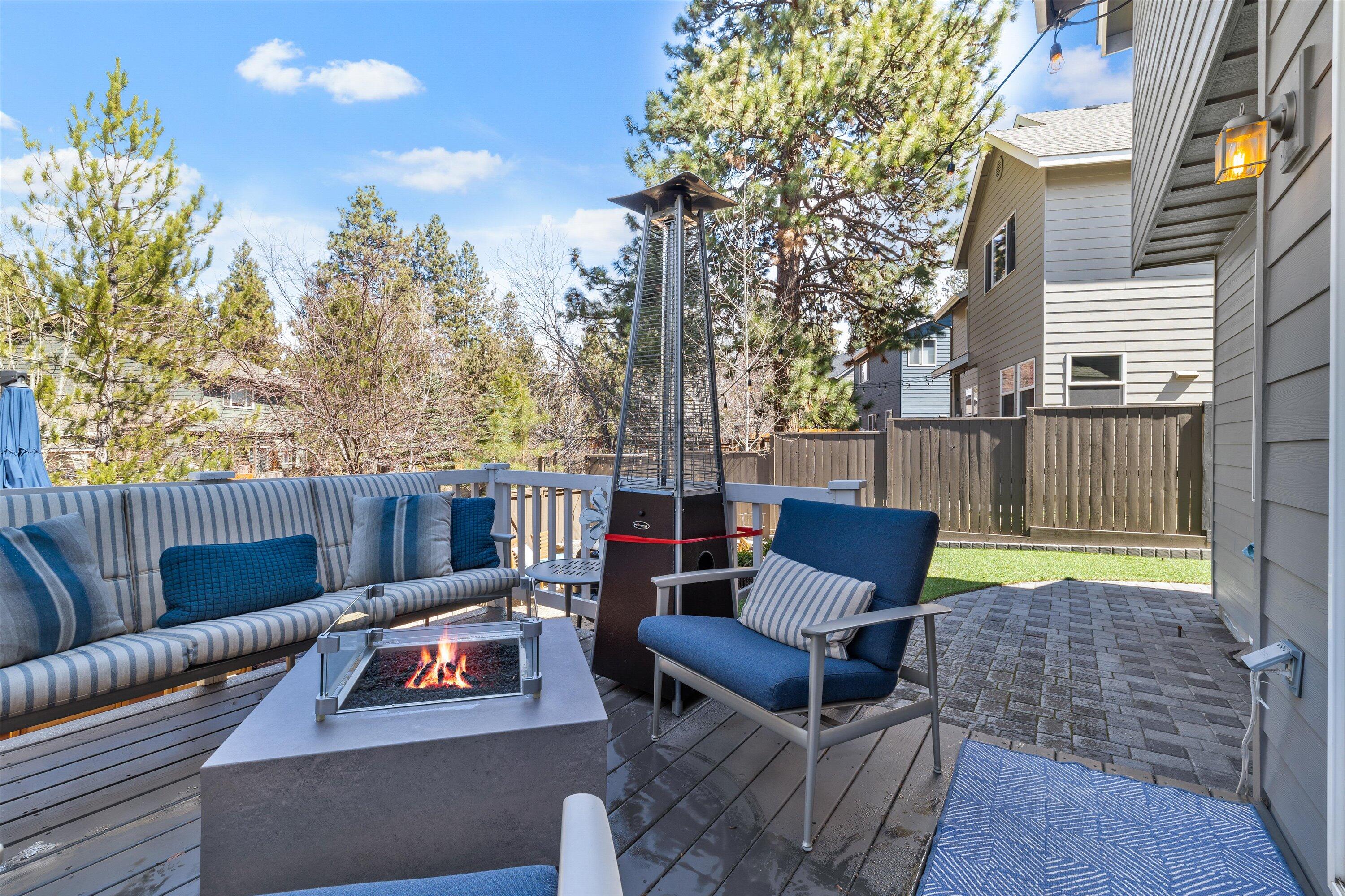 61269 Southwest Brookside Loop Bend, OR 97702 - Photo 23 of 46 Sitting area one of many areas to gather in the backyard