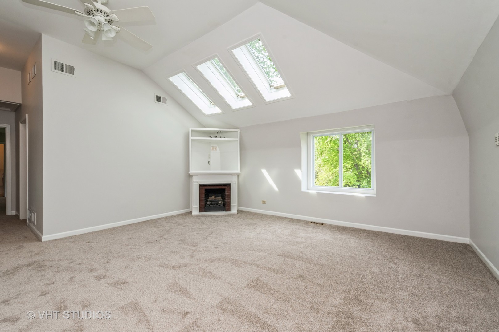 238 Valley Road Trout Valley, IL 60013 - Photo 10 of 41 an empty room with windows and fireplace