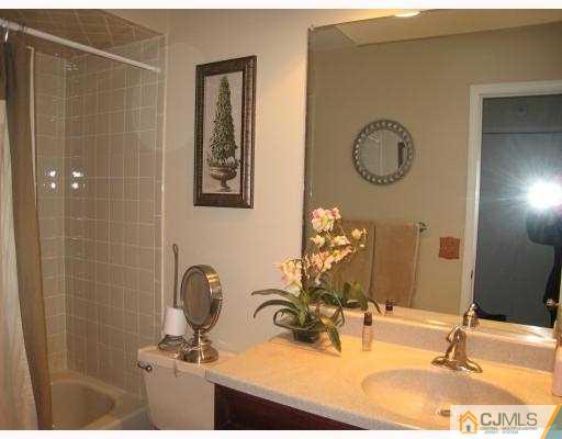 3305 Stonehedge Road Edison, NJ 08820 - Photo 8 of 10 a bathroom with a sink and a mirror