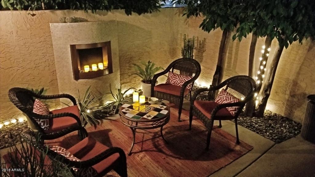 2121 West Royal Palm Road, Unit 1041 Phoenix, AZ 85021 - Photo 19 of 23 patio night from steps