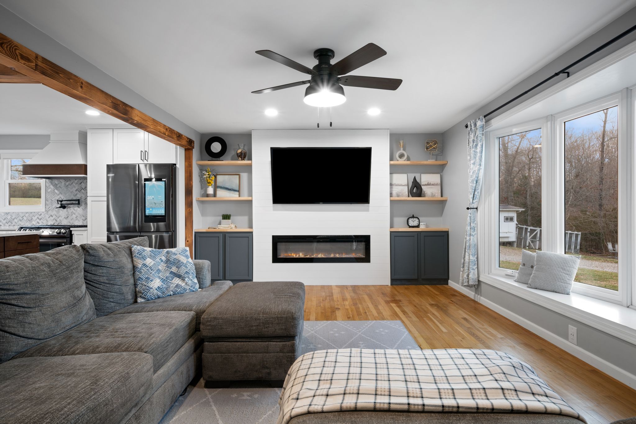 250 Pate Lane Dickson, TN 37055 - Photo 5 of 57 a living room with furniture fireplace and flat screen tv
