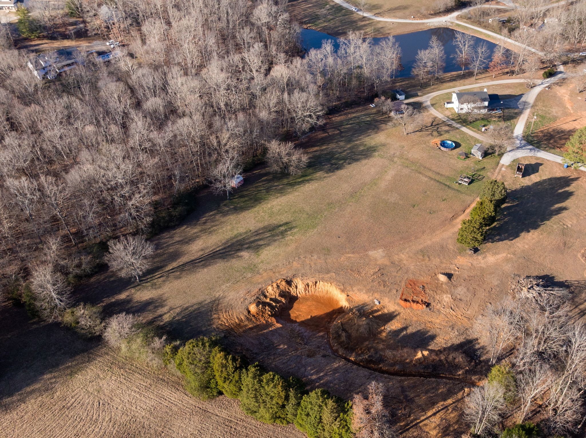 250 Pate Lane Dickson, TN 37055 - Photo 57 of 57 a view of a backyard of the house
