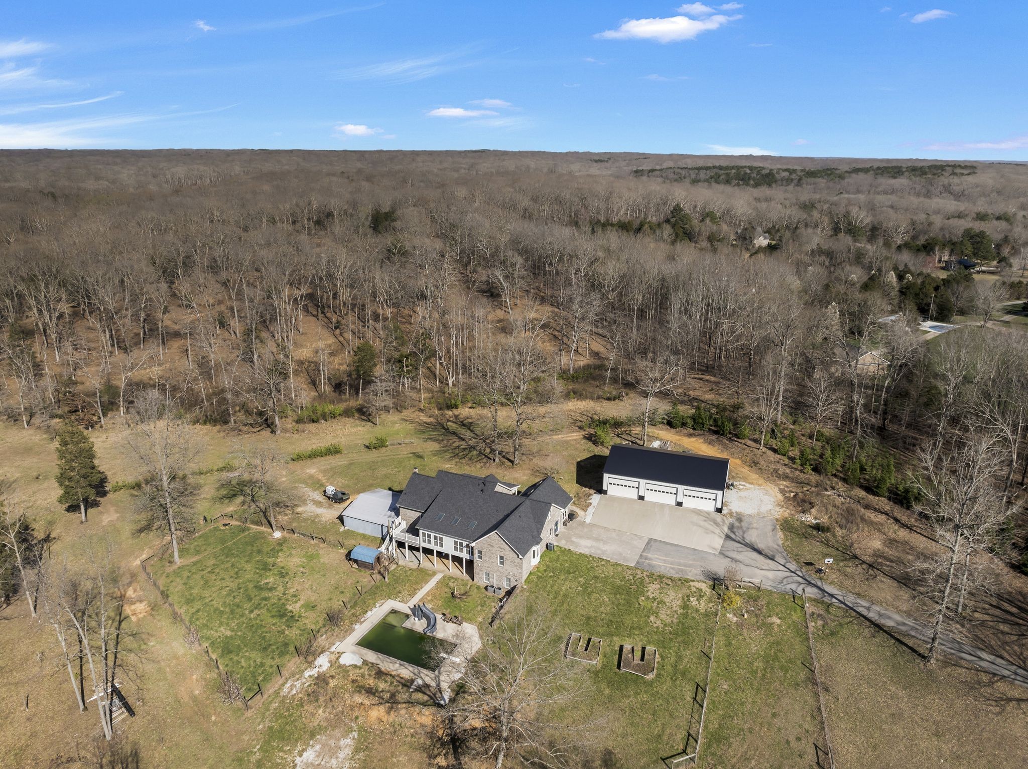 1053 Hall Cemetery Road Burns, TN 37029 - Photo 44 of 64 an aerial view of a house with mountain view