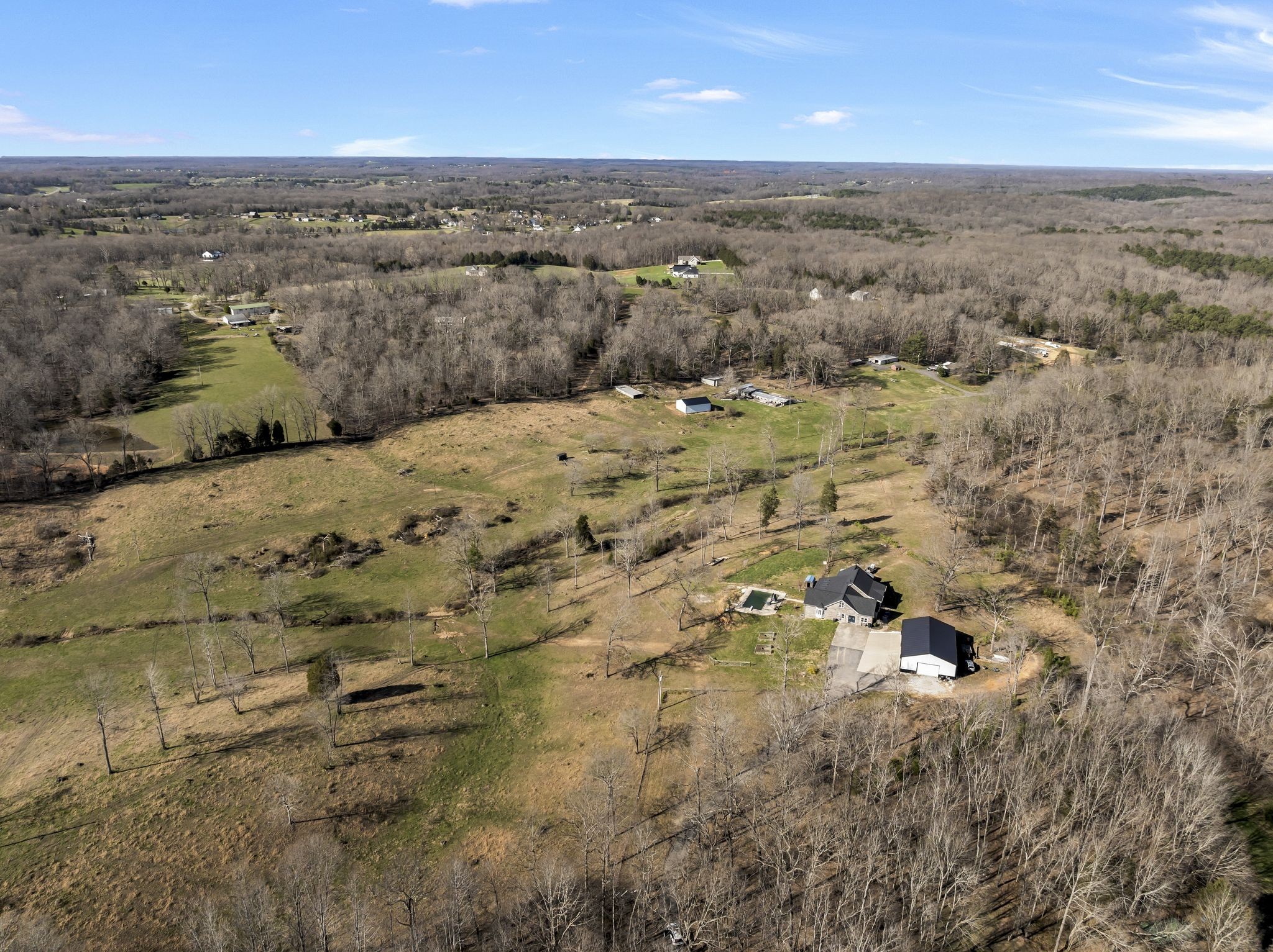 1053 Hall Cemetery Road Burns, TN 37029 - Photo 55 of 64 an aerial view of residential houses with outdoor space