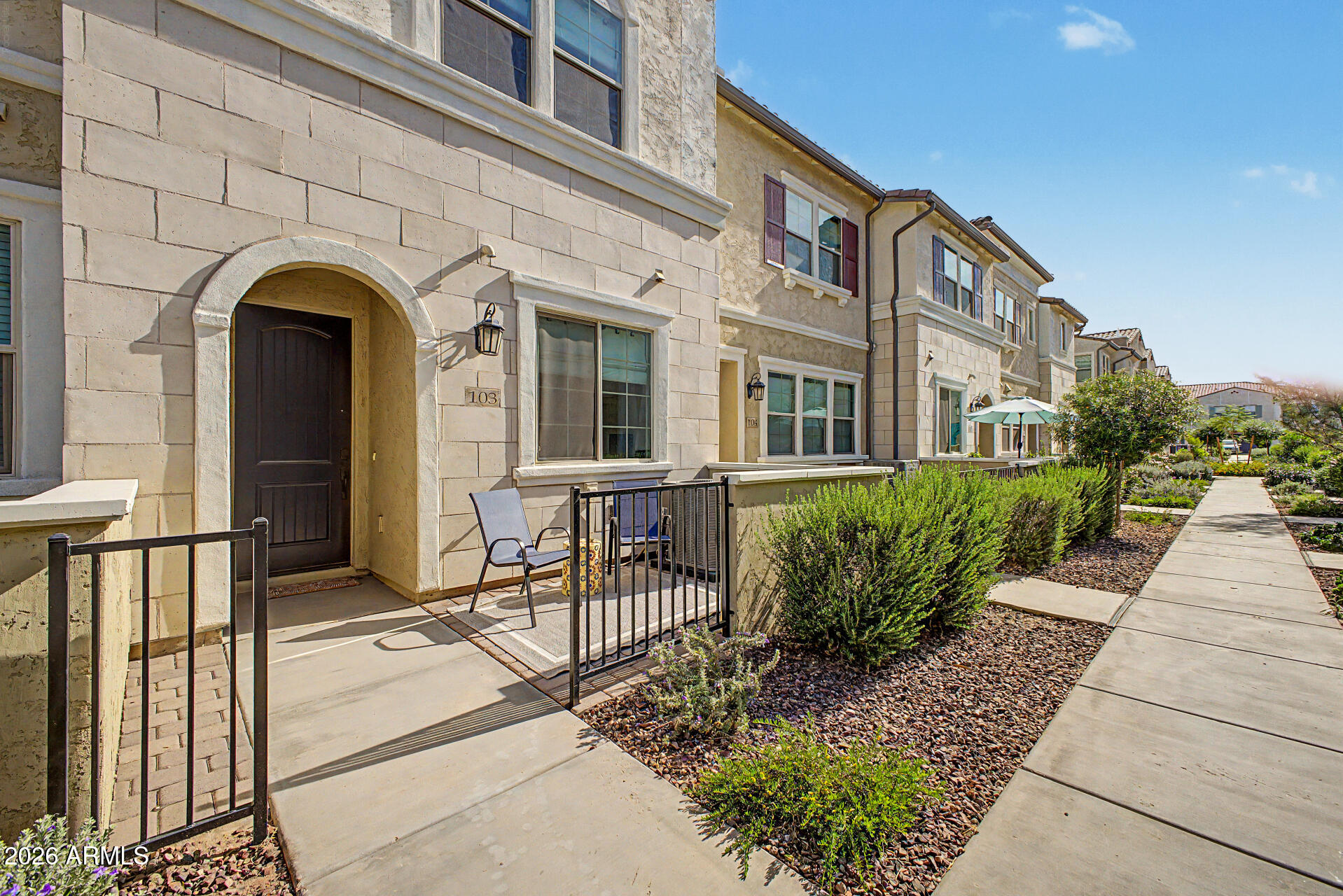 1821 East Bernie Lane, Unit 103 Gilbert, AZ 85295 - Photo 3 of 57 Front Patio
