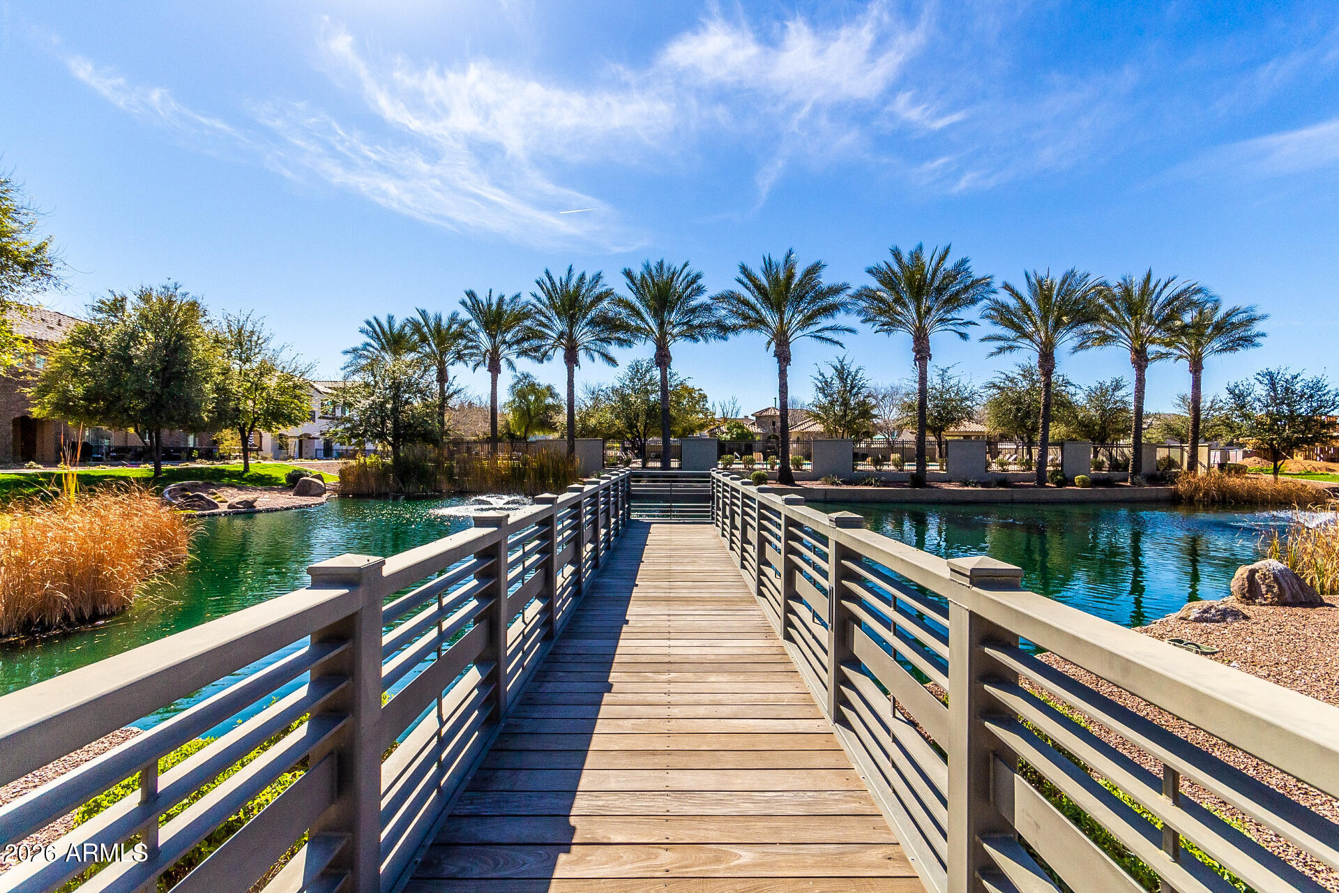 1821 East Bernie Lane, Unit 103 Gilbert, AZ 85295 - Photo 47 of 57 Bridge from Gazebo near lake