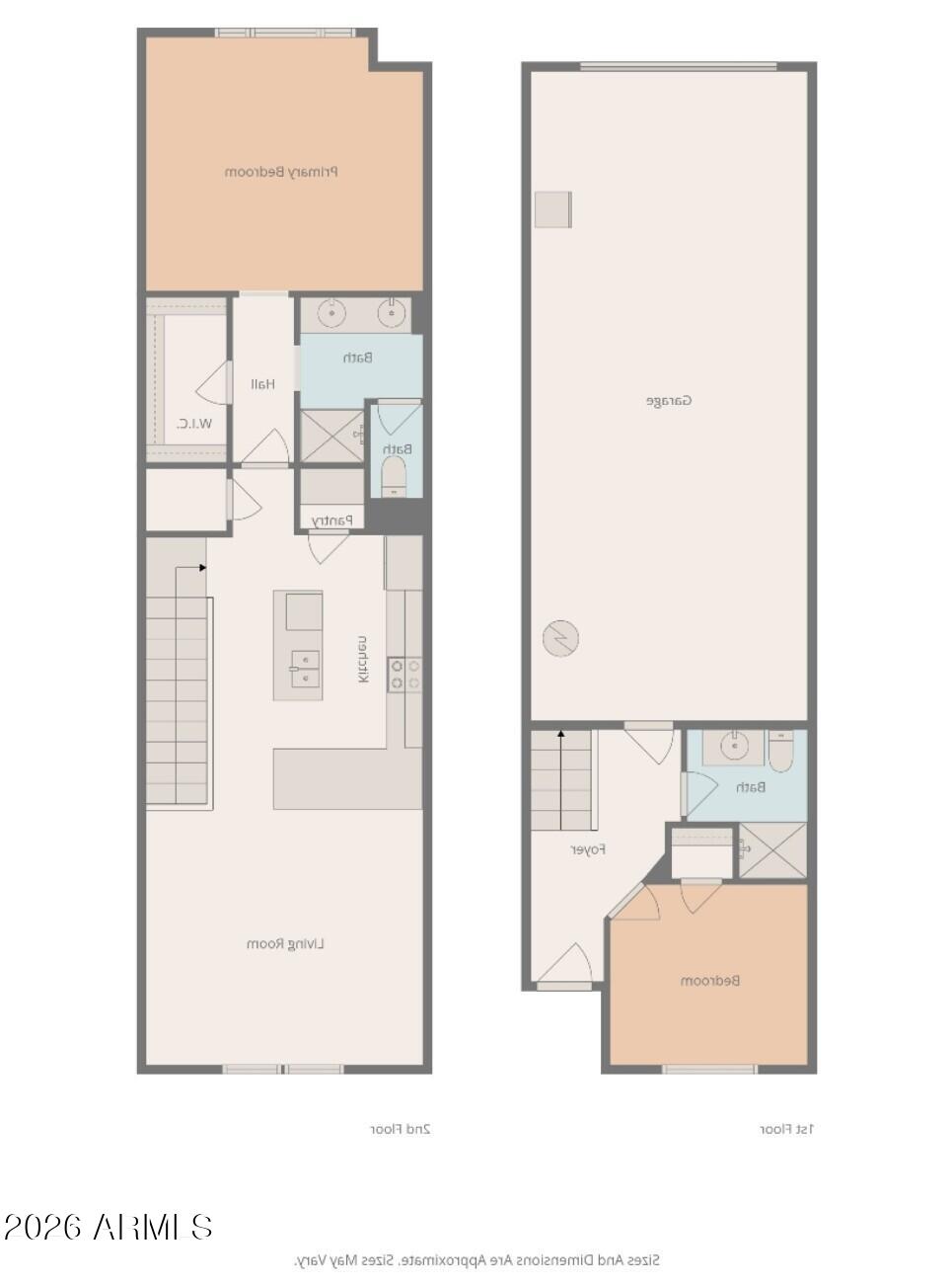 1821 East Bernie Lane, Unit 103 Gilbert, AZ 85295 - Photo 57 of 57 Annecy floorplan (flipped)