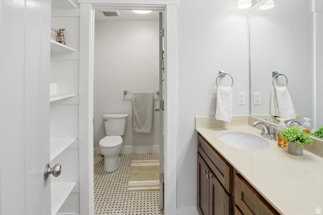 1009 High Creek Road Cove, UT 84320 - Photo 51 of 79 Bathroom with vanity and light tile patterned floors
