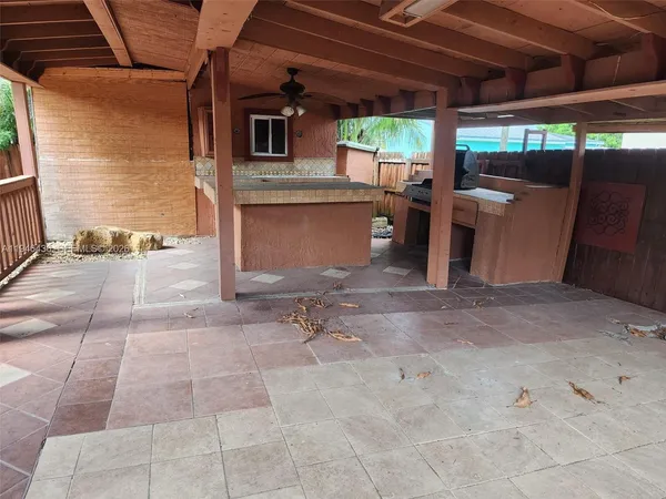 a view of a storage room