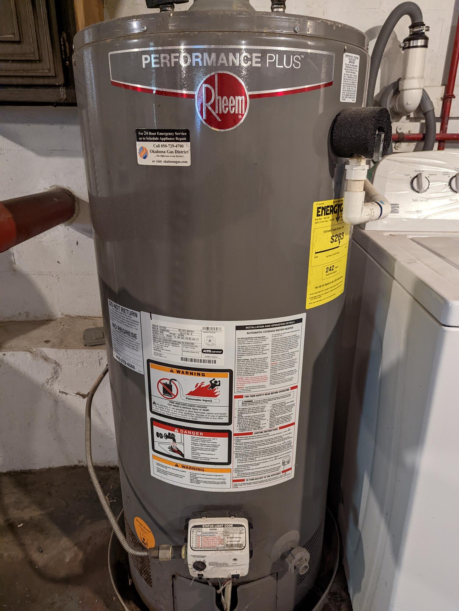 302 Kelly Road Niceville, FL 32578 - Photo 25 of 30 HOT WATER HEATER