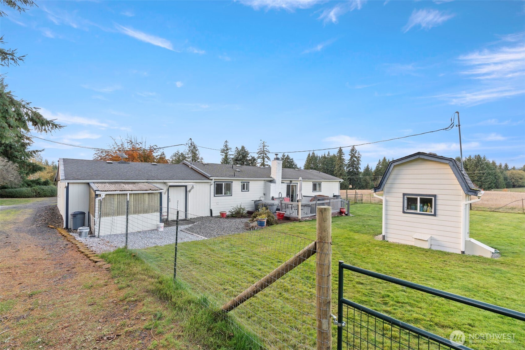 450 Hawkins Road Winlock, WA 98596 - Photo 25 of 40 a view of a house with a yard from a balcony