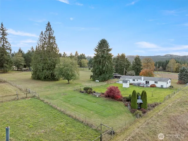 a view of a house with a patio
