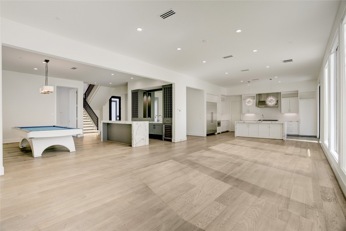 6533 Corbin Street Houston, TX 77055 - Photo 13 of 50 Open Concept Living Room, Dining room and Kitchen