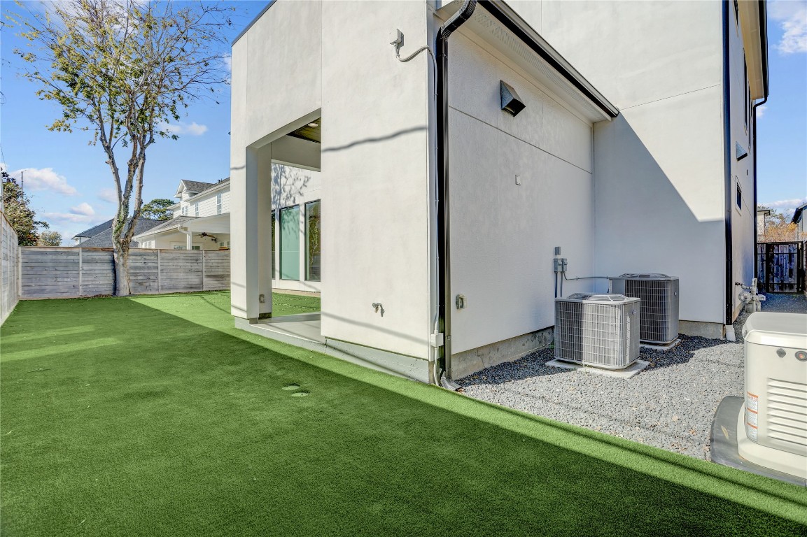 6533 Corbin Street Houston, TX 77055 - Photo 50 of 50 Fully Turfed Backyard With a Whole Home Generator