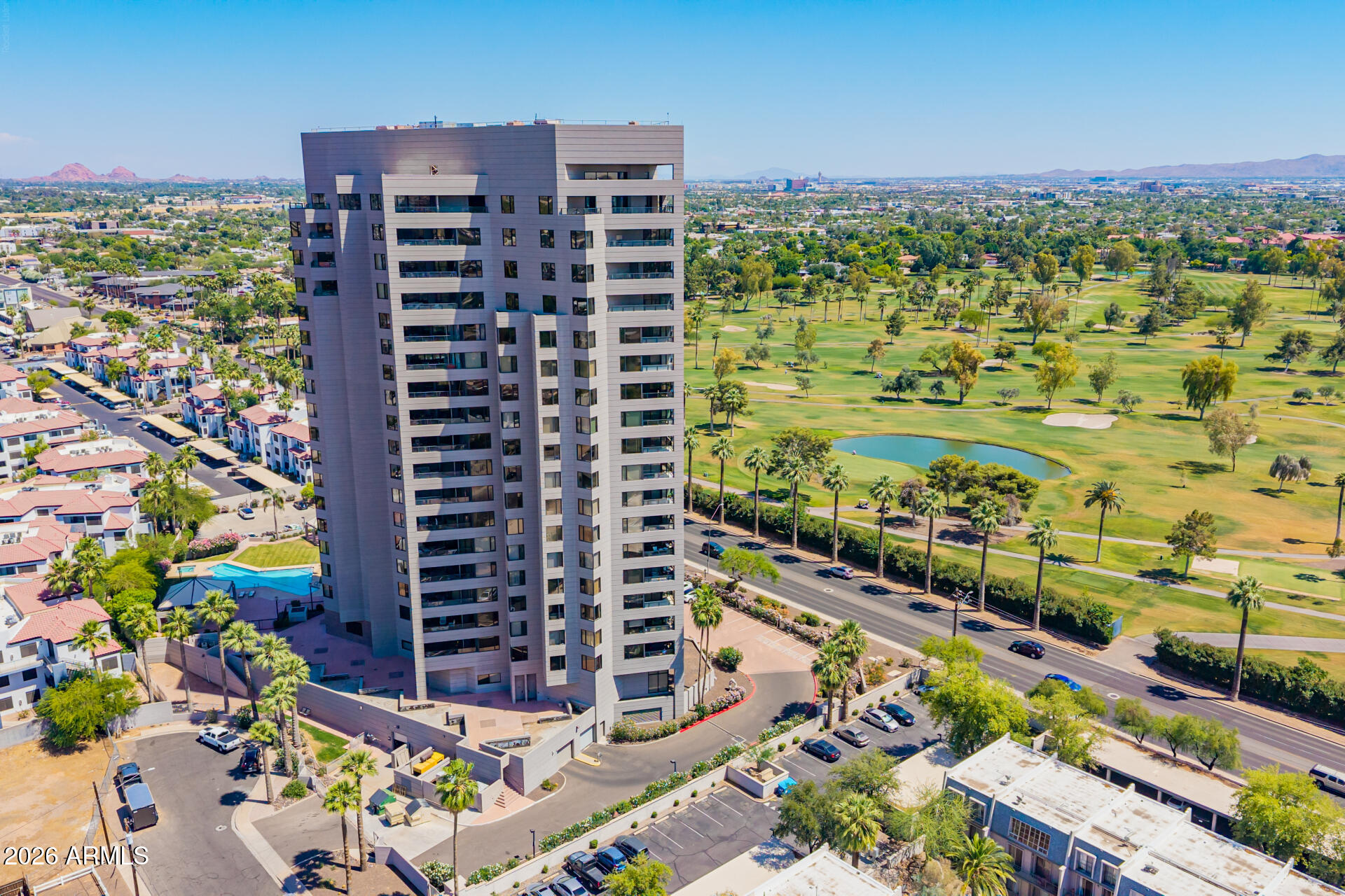 1040 East Osborn Road, Unit 402 Phoenix, AZ 85014 - Photo 84 of 96 a view of a city with tall buildings