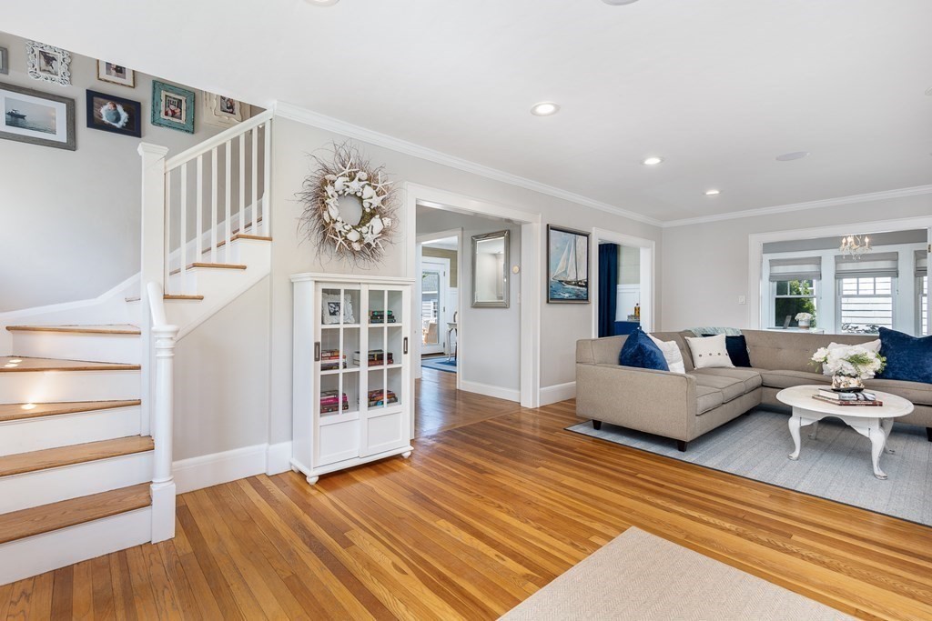 8 Pickwick Road Marblehead, MA 01945 - Photo 6 of 35 a living room with furniture windows and wooden floor