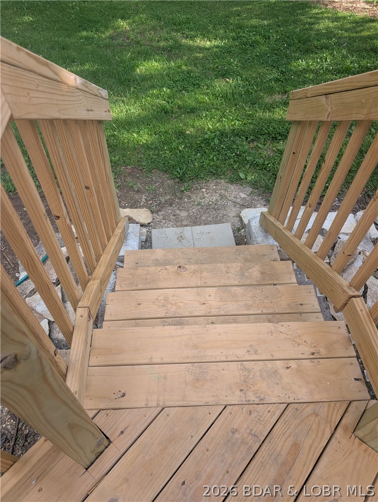 278 Ball Park Road Camdenton, MO 65020 - Photo 10 of 24 Stairs down to yard