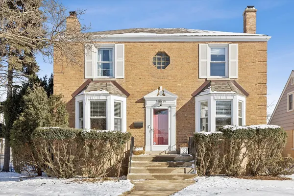 a front view of a house