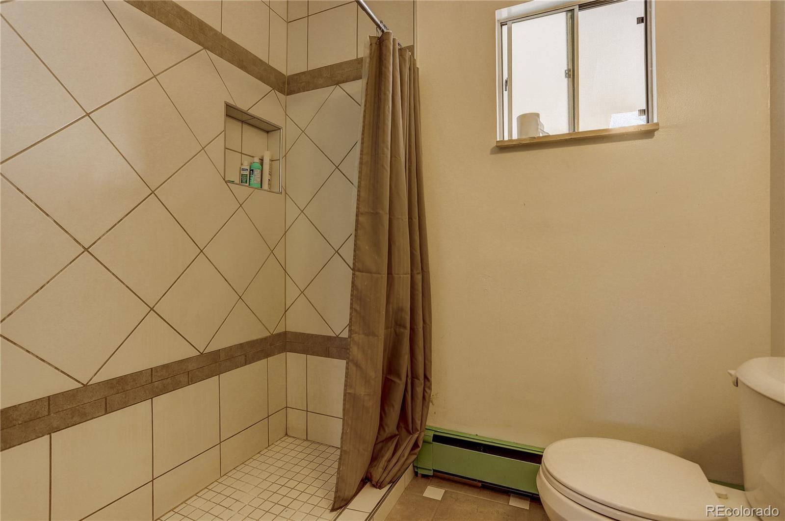 191 Anderson Road Bailey, CO 80421 - Photo 22 of 38 a bathroom with a toilet and a shower