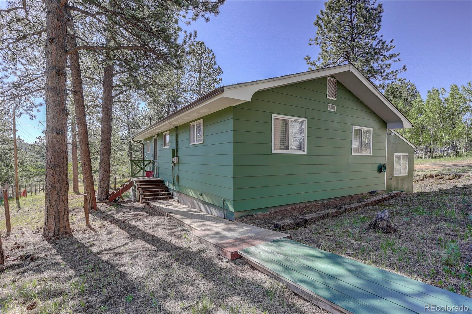 191 Anderson Road Bailey, CO 80421 - Photo 5 of 38 a view of backyard of house